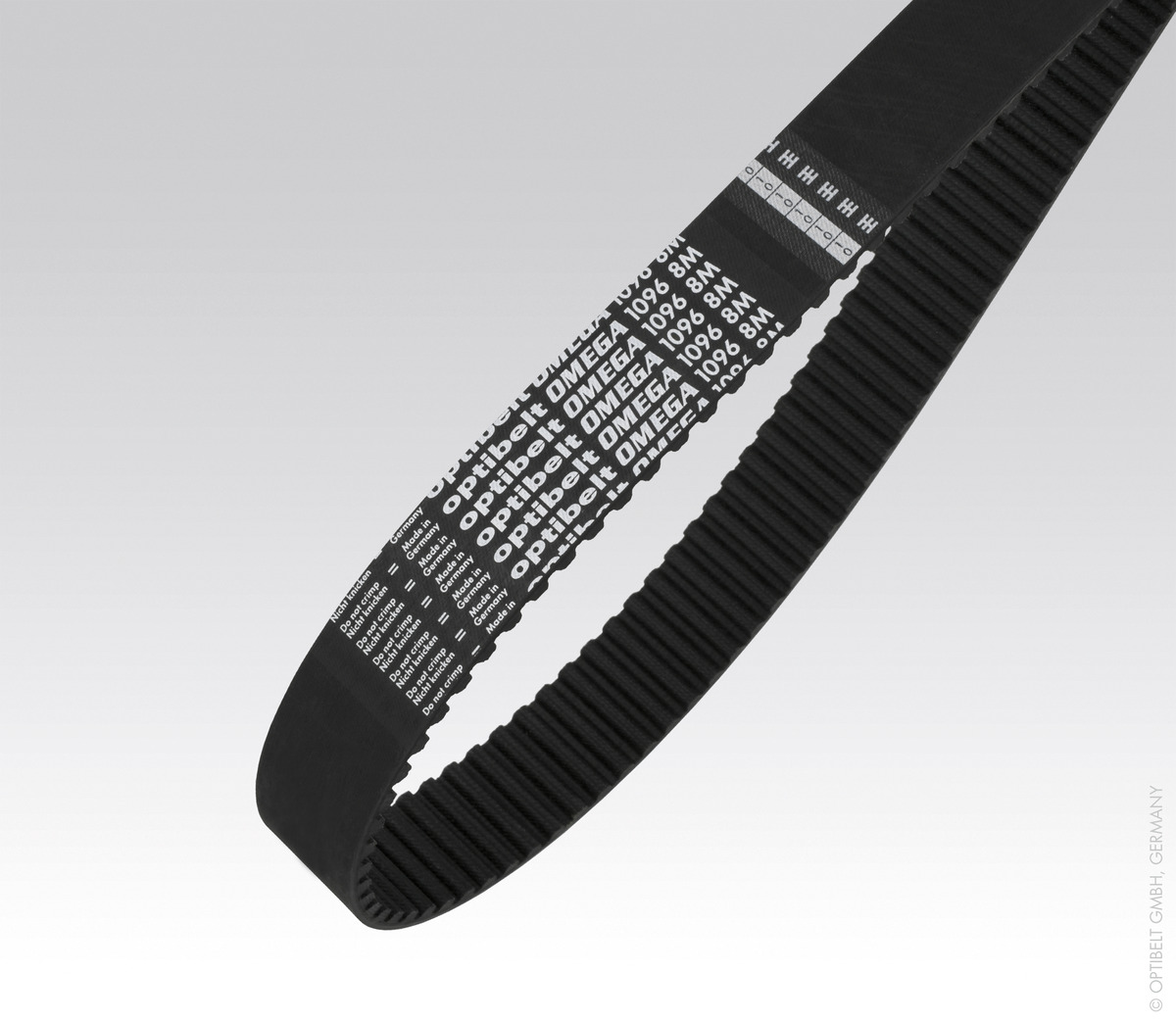 Optibelt · Brand product example: Rubber timing belts · 1 / 2