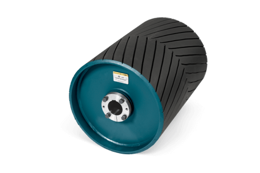 Conveyor drum pulleys