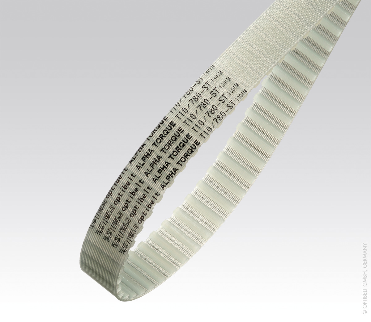 Optibelt · Brand product example: Polyurethane timing belts · 1 / 2