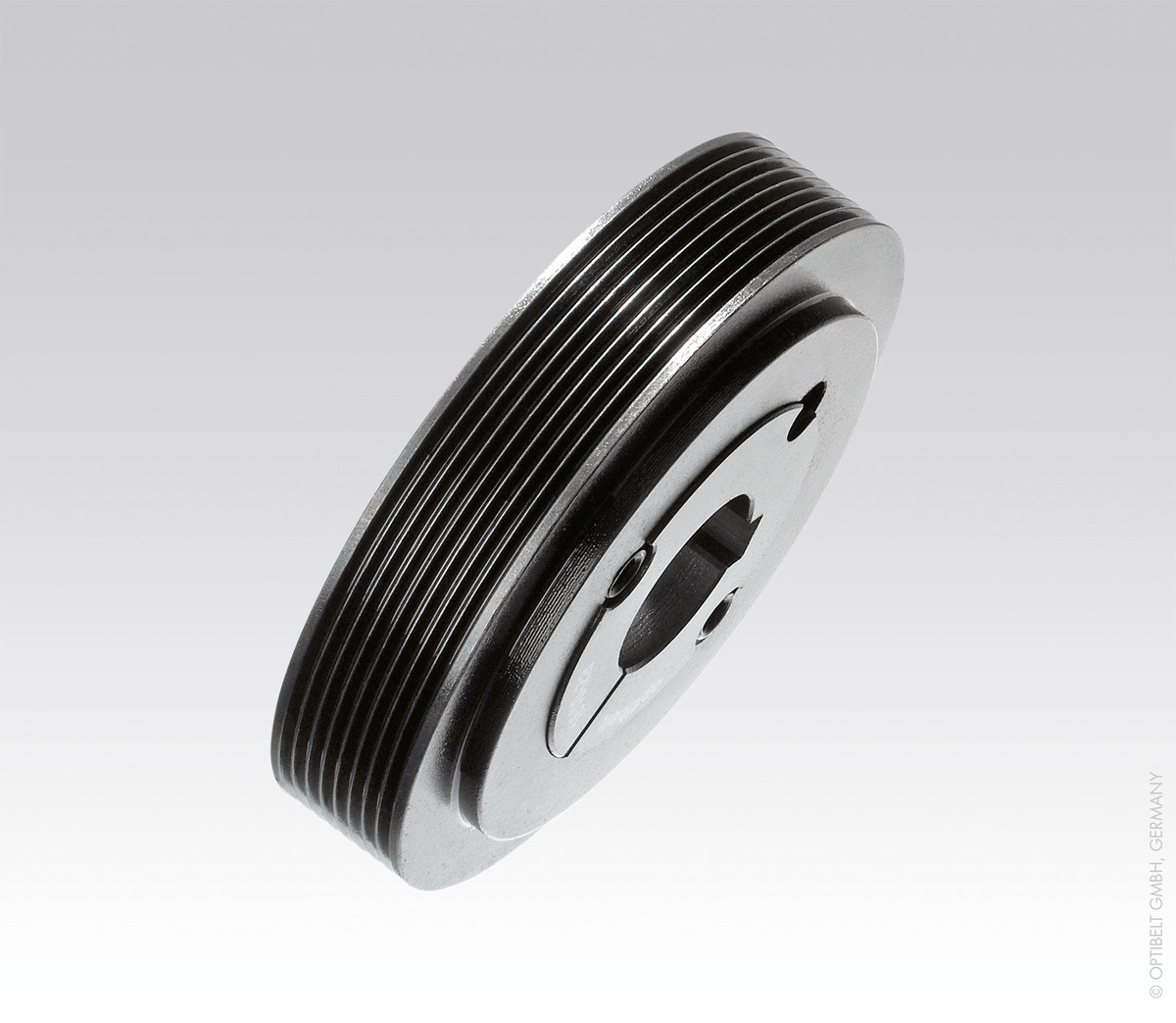 Optibelt · Brand product example: V-ribbed belt pulleys